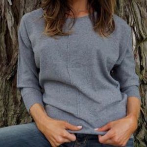 Cashmere Dolman 3/4 sleeve sweater